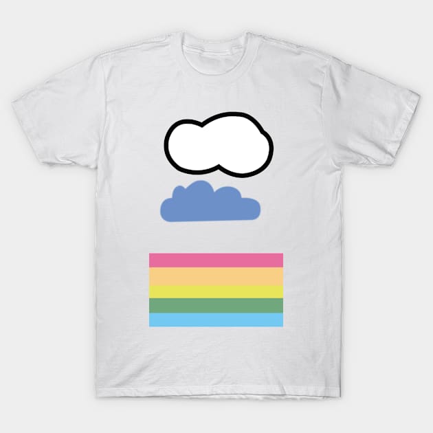 Happy Rainbow Cloud Cloud no.3 T-Shirt by Eugene and Jonnie Tee's